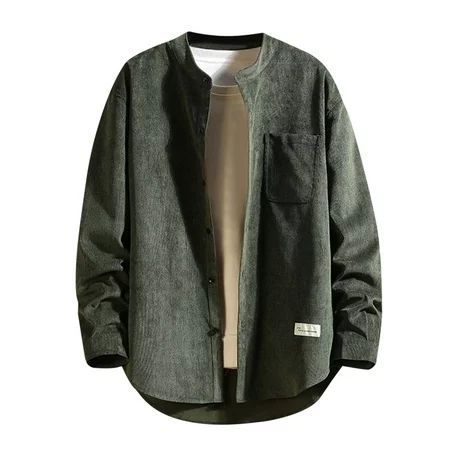 Mens Fashion Business Leisure Large Zipper Jacket Snow Coat | Walmart (US)