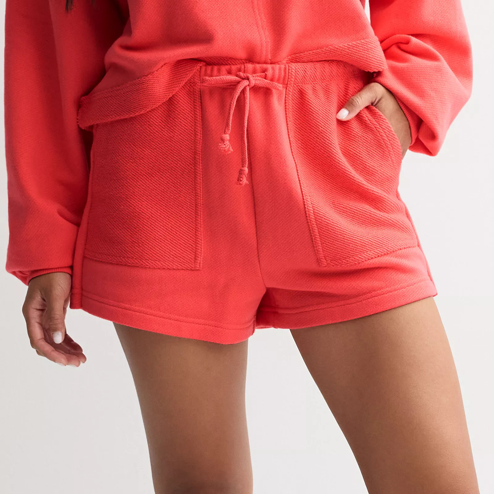 Juniors' SO® Beachy Terry Shorts, Girl's, Size: Large, Blue Melon | Kohl's