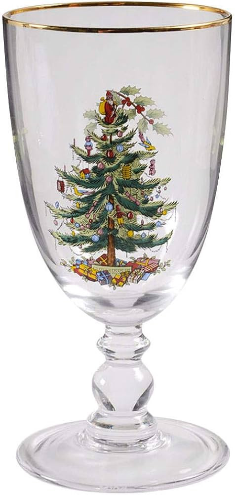 Spode Christmas Tree 16 Oz Glassware Goblet | Amazon (US)
