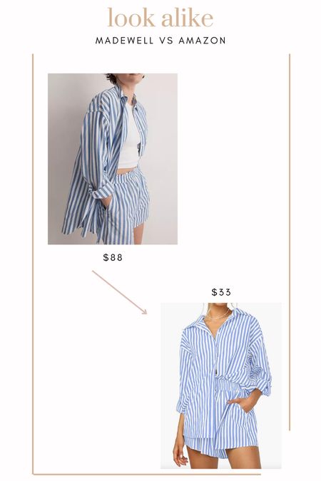 Fab striped Madewell pajama look alike on Amazon! Save $50

