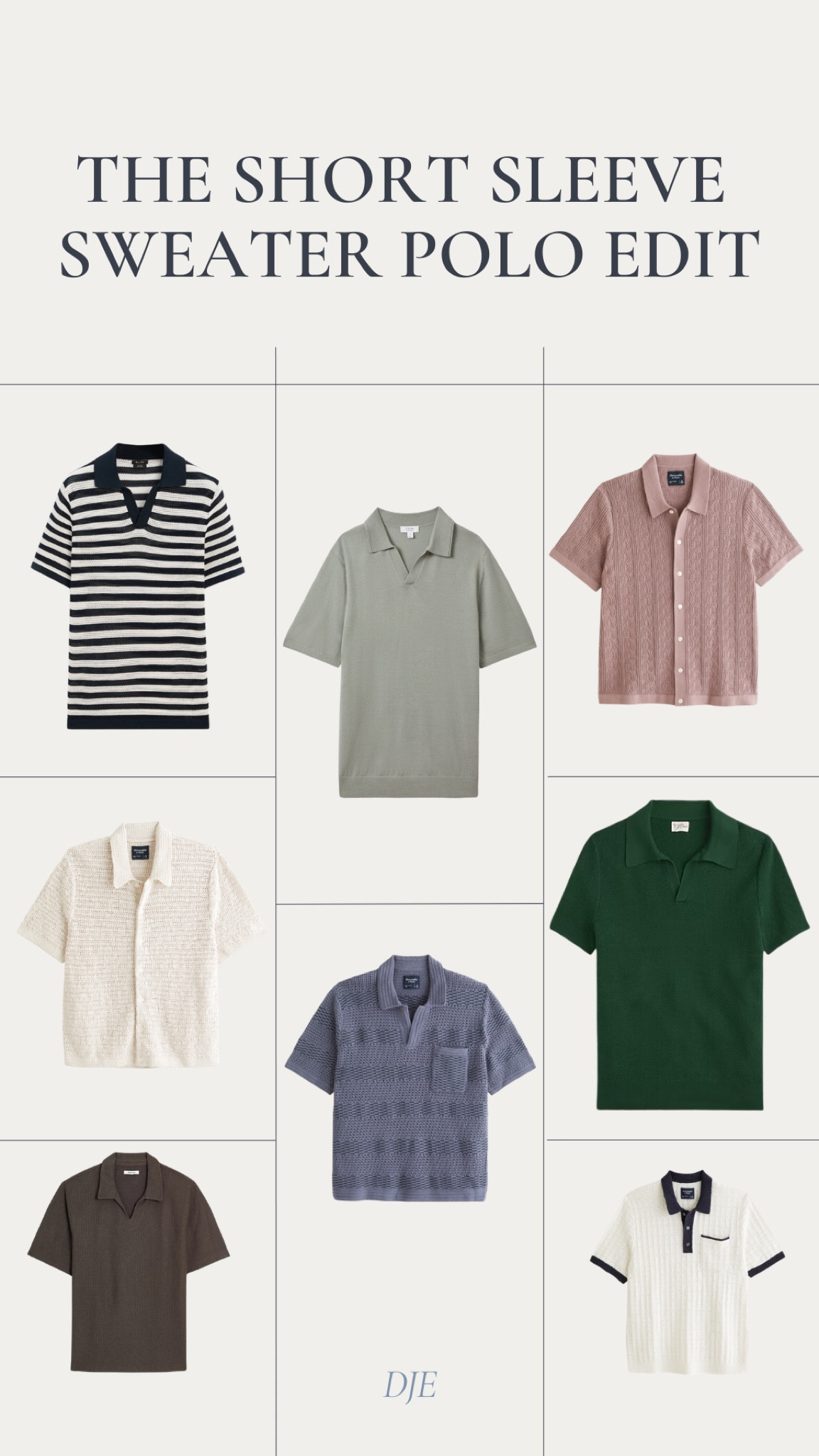 Short sleeve sweater polos are a staple for warmer spring days and even into summer! Here are a few I’m loving right now!

#LTKmens
