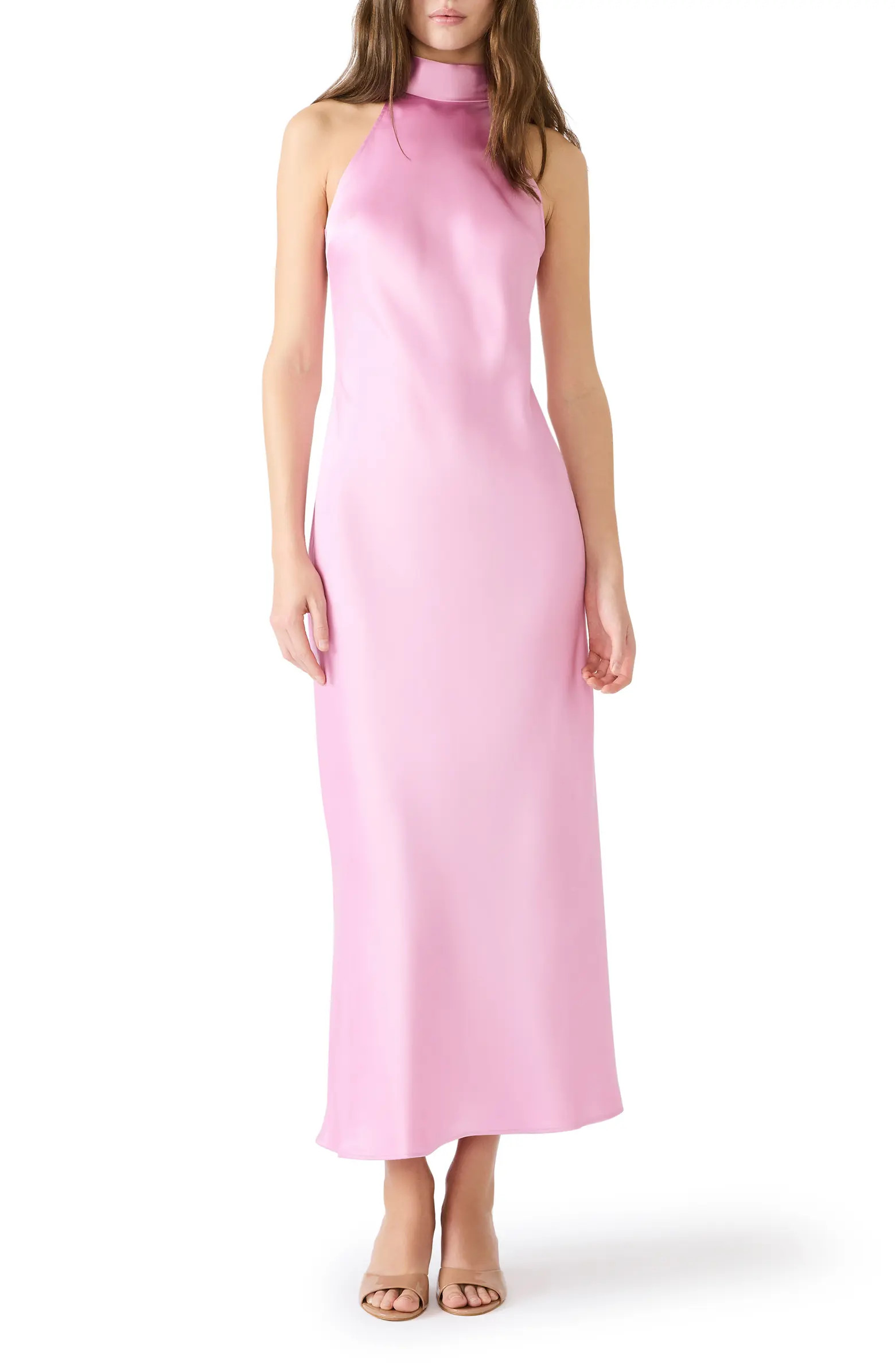Lara Satin Bias Cut Maxi Dress | Nordstrom