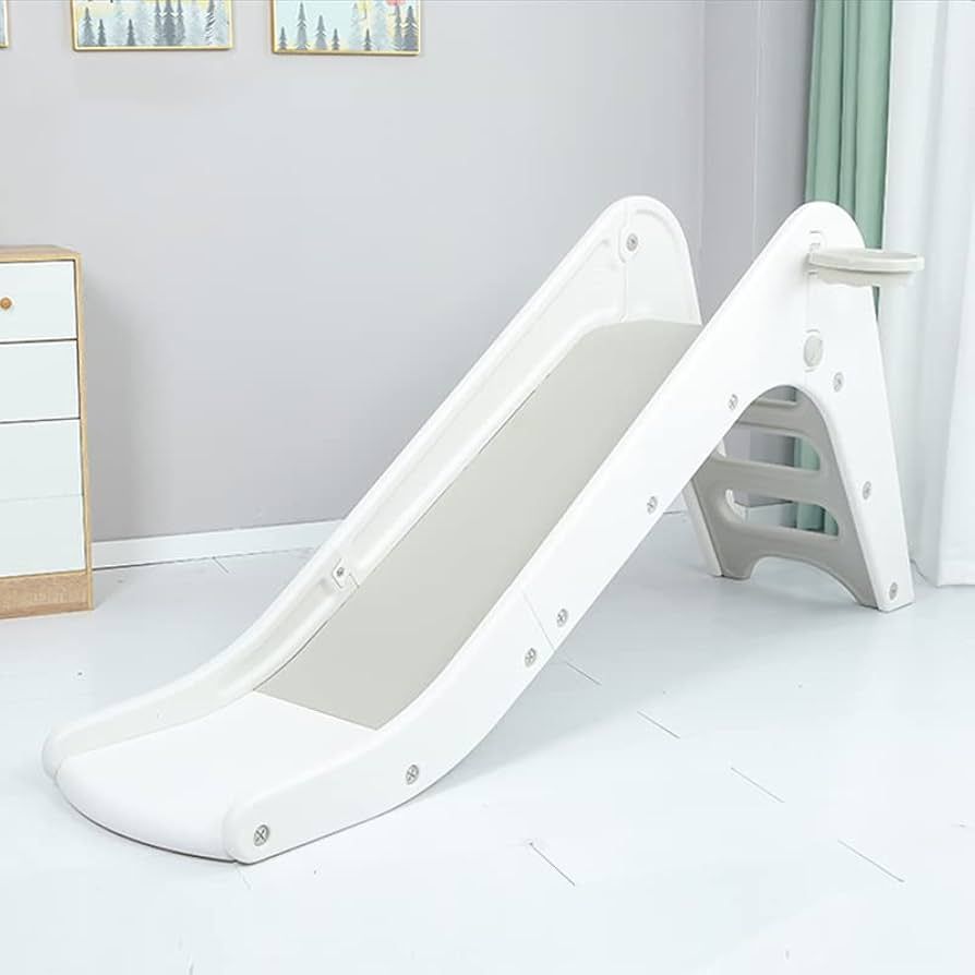 Toddler Slide Freestanding Kids Slide for Toddlers with Basketball Hoop Widened Slideway Children... | Amazon (US)