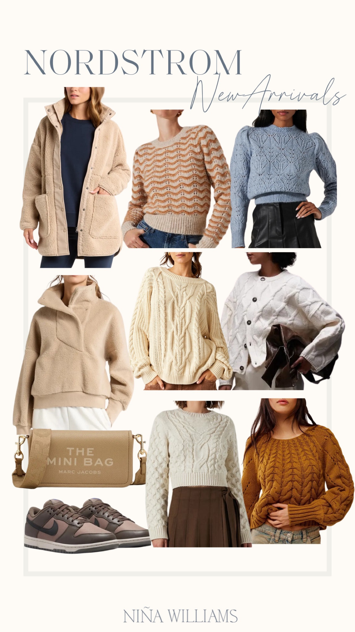 Nordstrom new arrivals! Fall sweaters - fall jackets - cozy sweaters 

#LTKGiftGuide #LTKItBag #LTKOver40