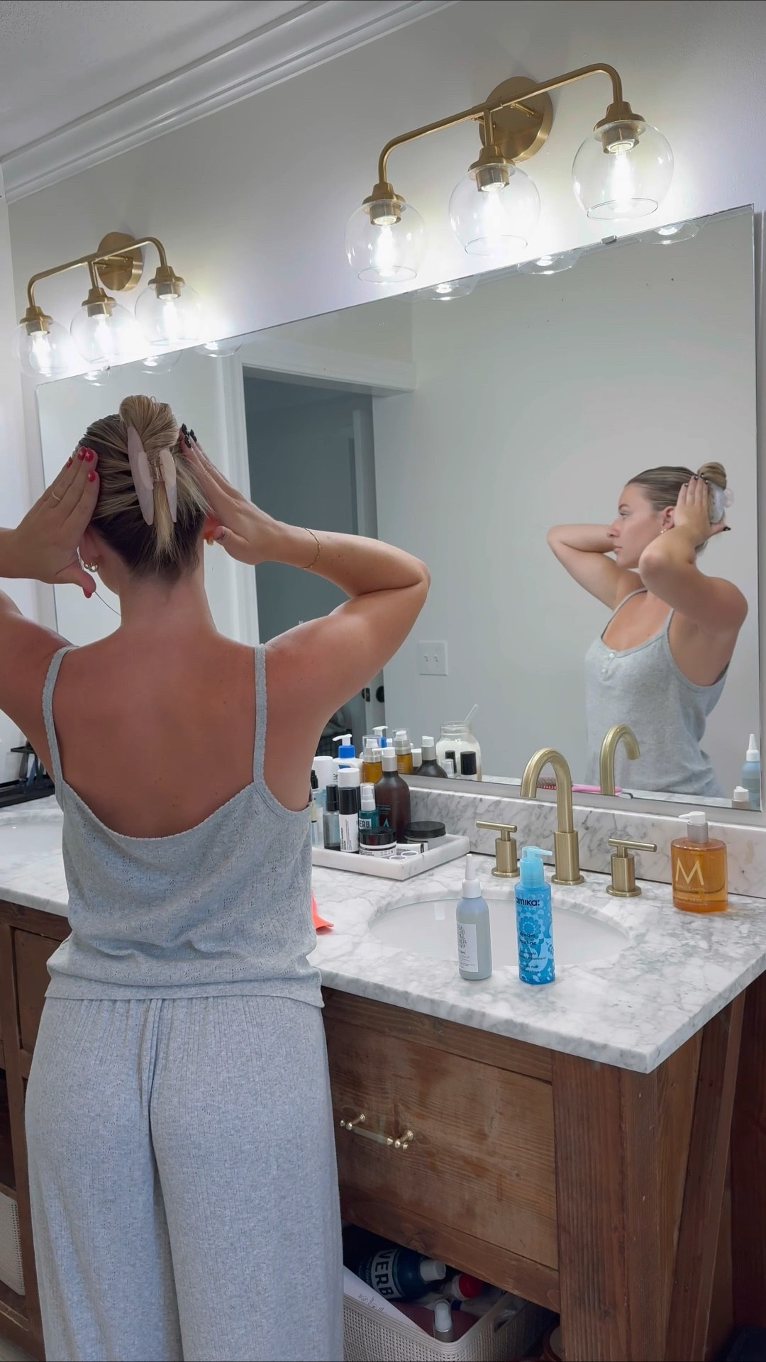 Full hair care routine on day 3 hair. Fine, mid-length, color treated hair 

#LTKBeauty