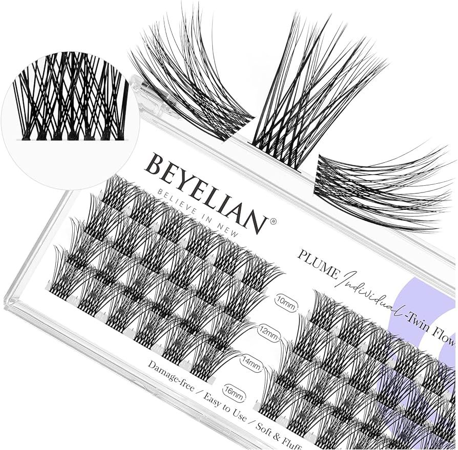 BEYELIAN DIY Eyelash Extension, Individual Lash Extension Natural Look Reusable Glue Bonded Super... | Amazon (US)