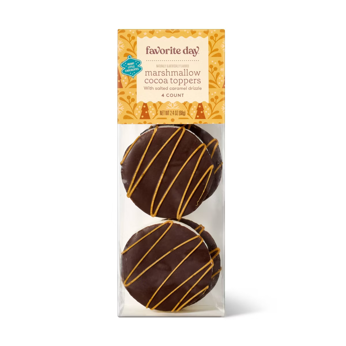 Christmas Dark Chocolaty Hot Cocoa Toppers with Salted Caramel - 2.4oz - Favorite Day™ | Target