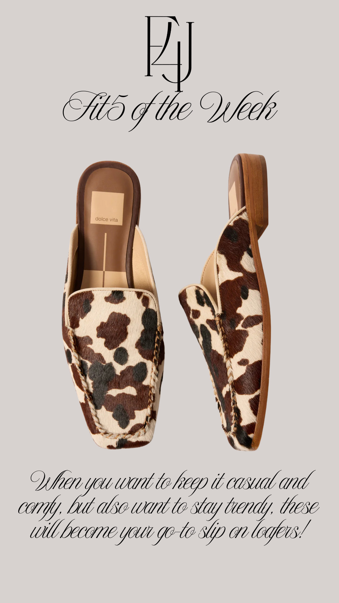 Looking to stay on trend with your shoe game but don't want to sacrifice style and comfort at the same time? You will just LOVE these slip on loafers from Dolce Vita! 

Fit4Janine, Flats, Animal Print, Trending 

 #LTKSeasonal #LTKStyleTip #LTKShoeCrush