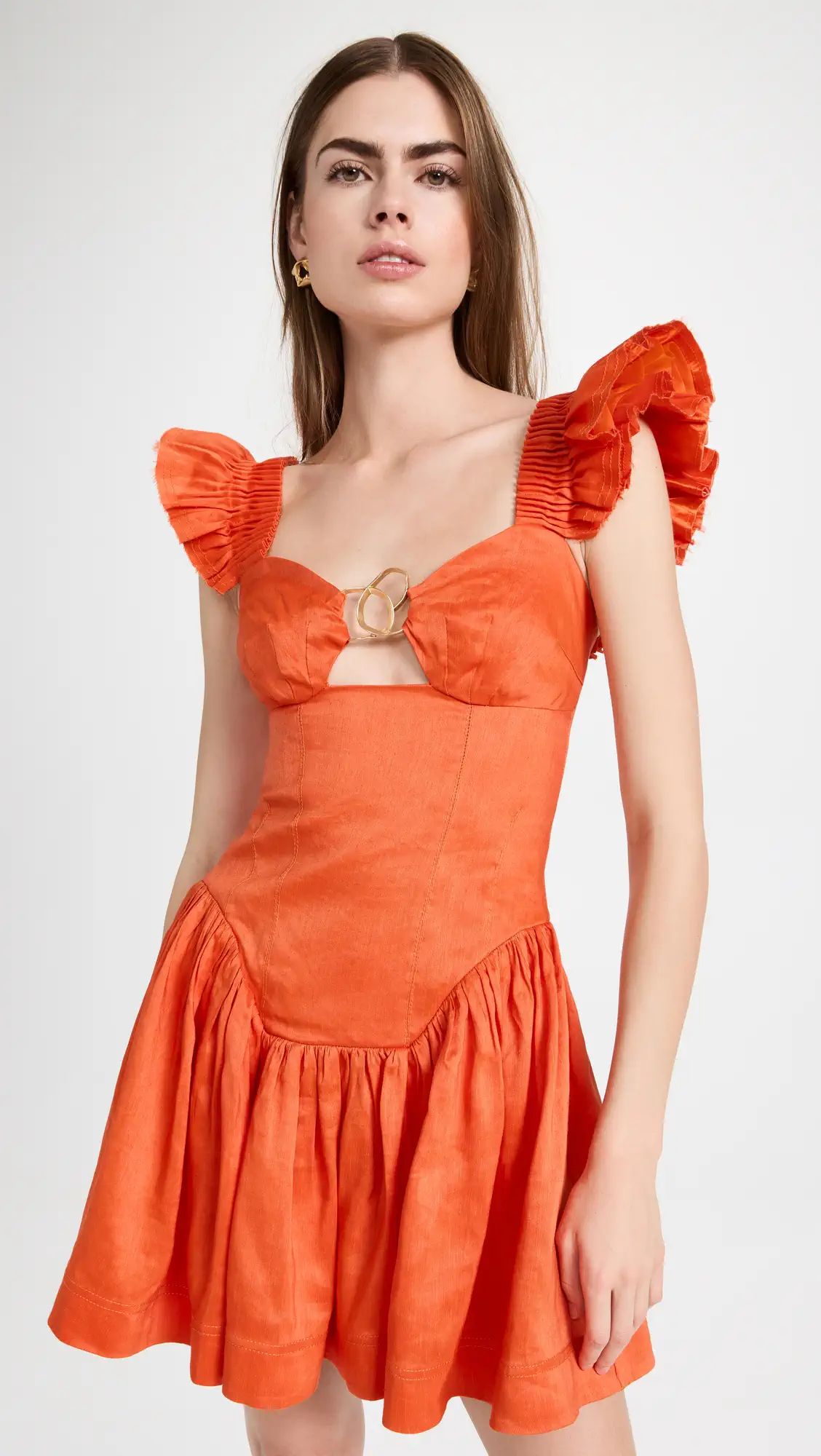 Simone Frill Sleeve Mini Dress | Shopbop