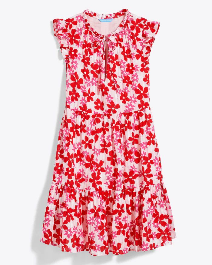 Connie Flutter Sleeve Dress in Flying Daisies | Draper James (US)