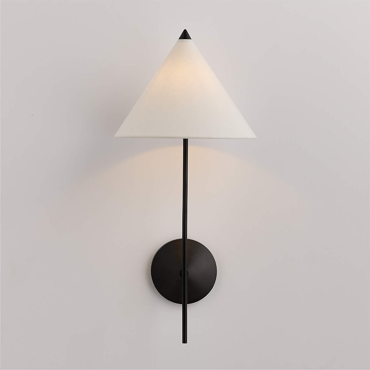 Seymour Black Wall Sconce Light | Crate & Barrel | Crate & Barrel
