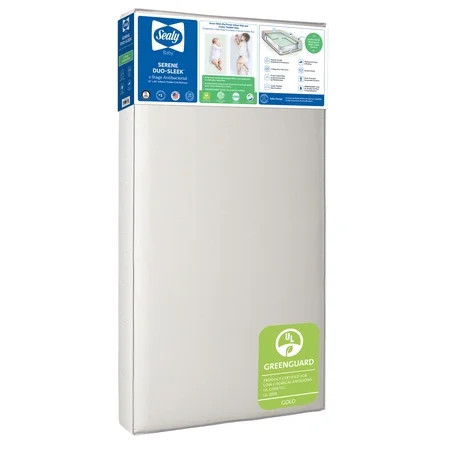 Sealy Baby Serene Duo-Sleek Crib Mattress 2-Stage Antibacterial Waterproof Infant and Toddler Mattress | Walmart (US)