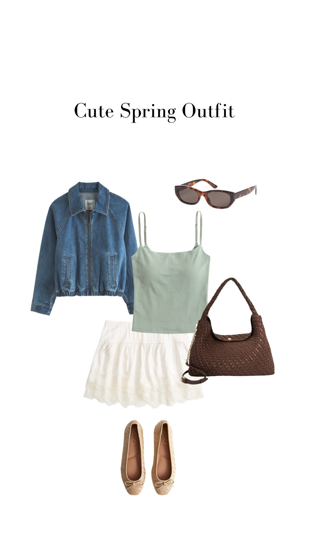 Loving this cute boho chic outfit! The mint green top is so summery with the satin lace skort. Pair it with a chic denim jacket for cooler days. The woven ballet flats are so cute for Spring 2026!   

#LTKshoes #LTKpetite #LTKspring