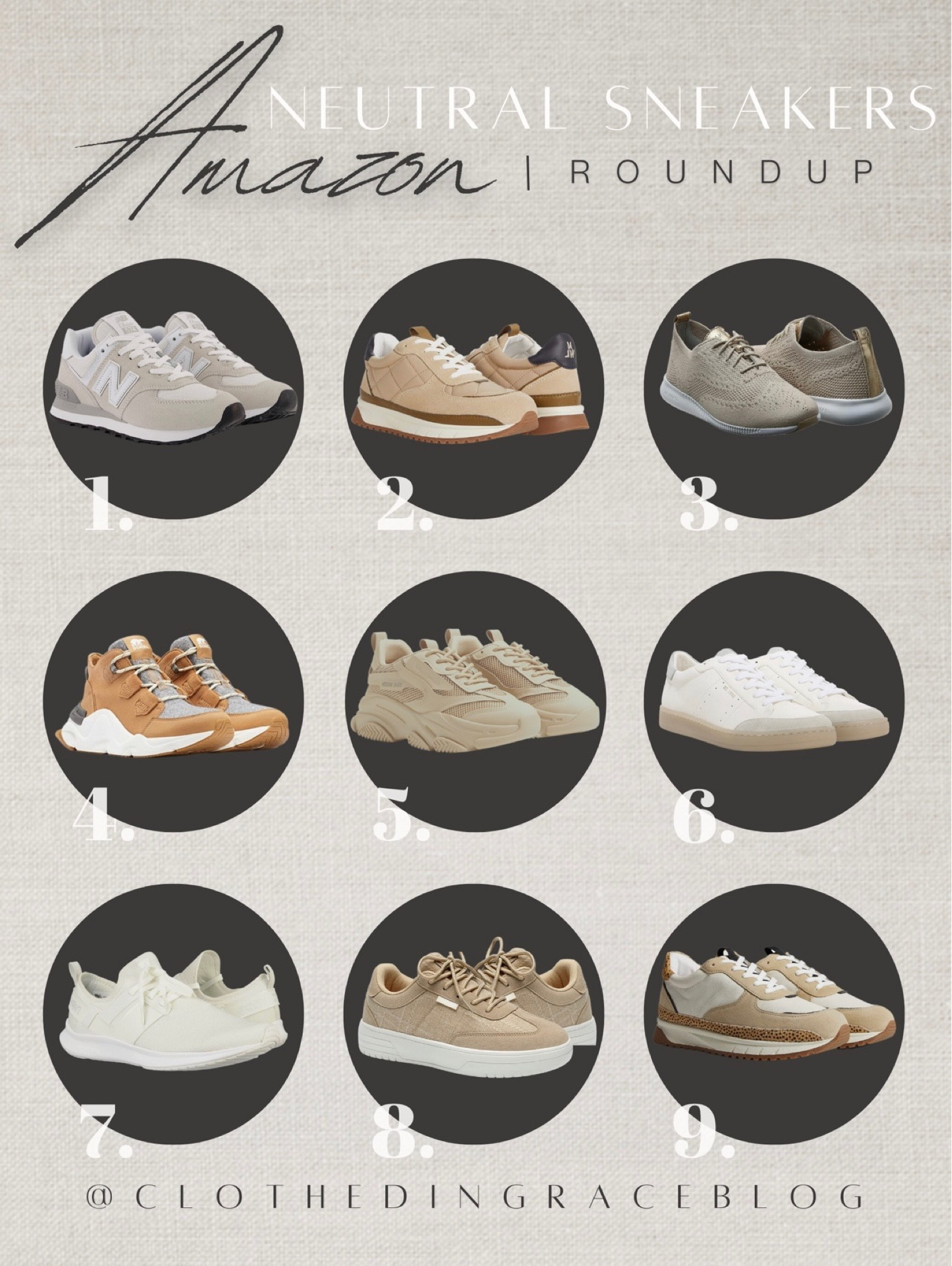 Neutral sneakers from Amazon 