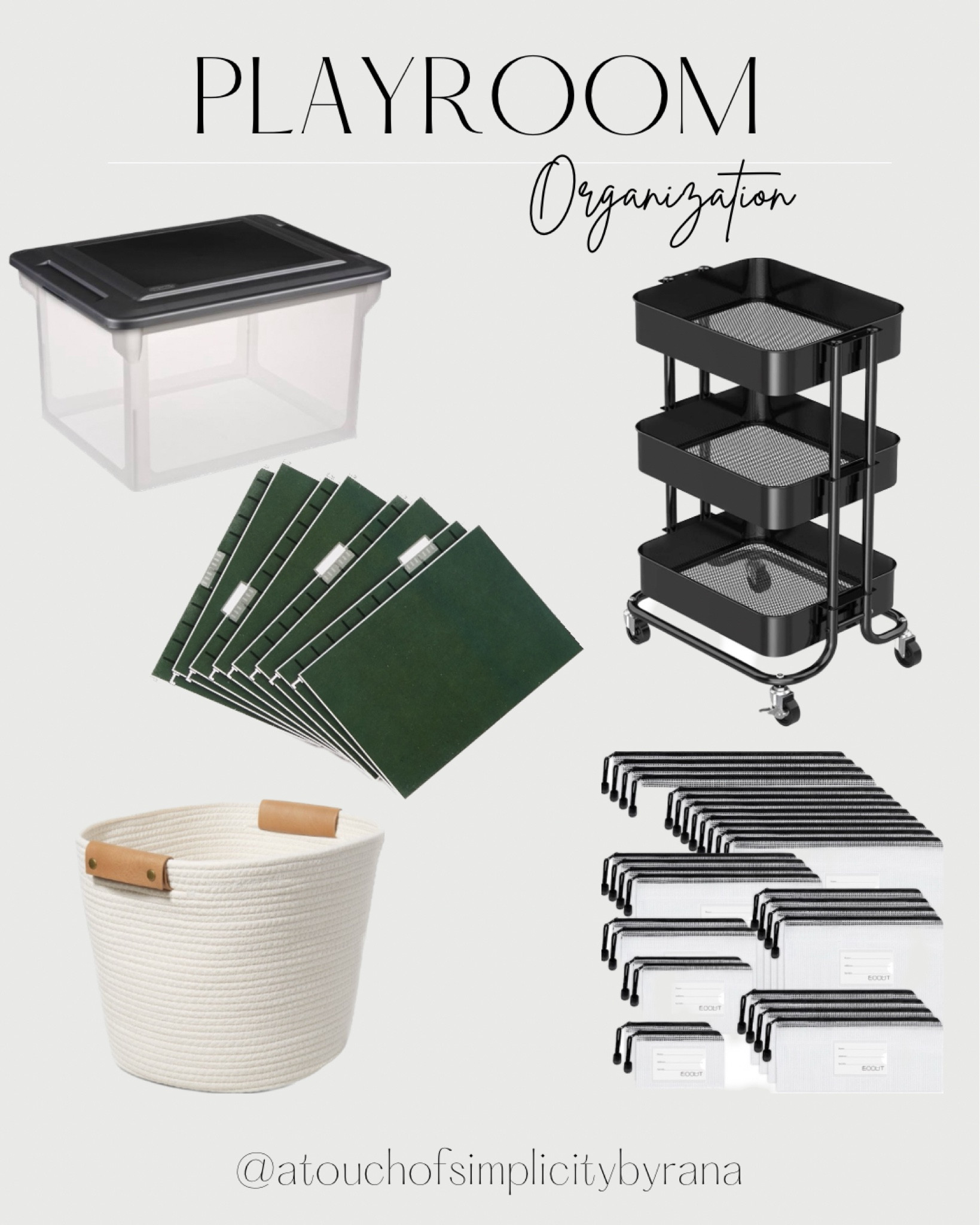 As seen in our kids playroom! Those mesh zipper pouches are great for small toys, legos and board games! There’s currently a $3 coupon for them. 

Playroom organization, kids playroom essentials, storage baskets, zipper pouches, storage boxes, hanging file folders, utility cart, storage cart


#LTKstyletip #LTKkids #LTKFind