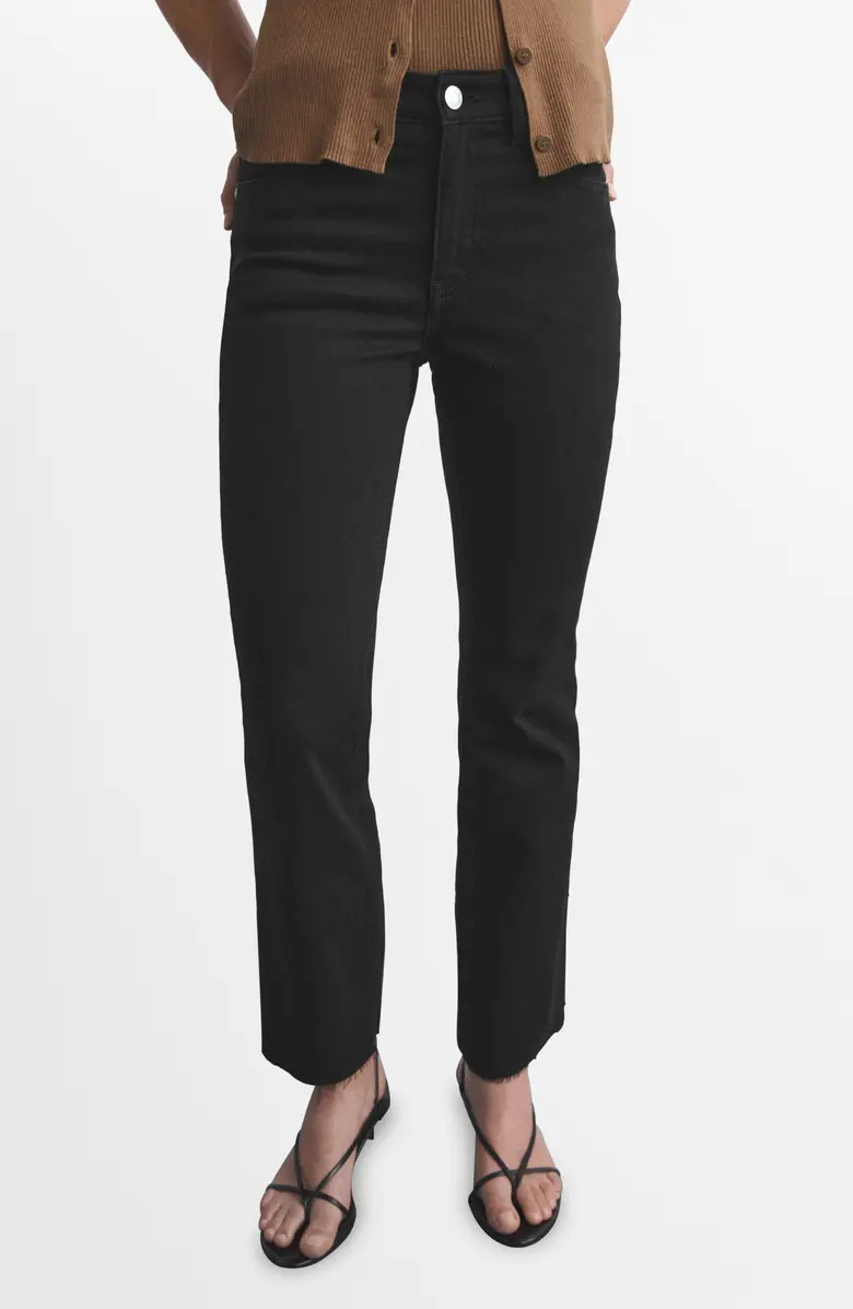 Sienna Raw Hem Crop Flare Jeans | Nordstrom