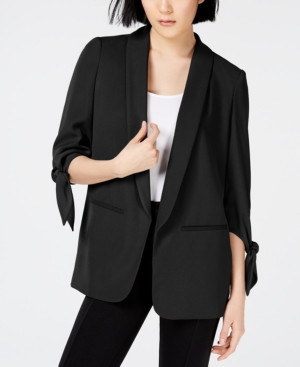 Bar Iii Tie-Sleeve Blazer, Created for Macy's | Macys (US)