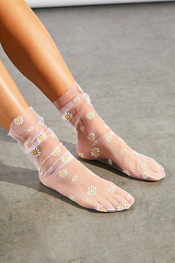 Dazy Socks by High Heel Jungle at Free People, Pink, One Size | Free People (Global - UK&FR Excluded)