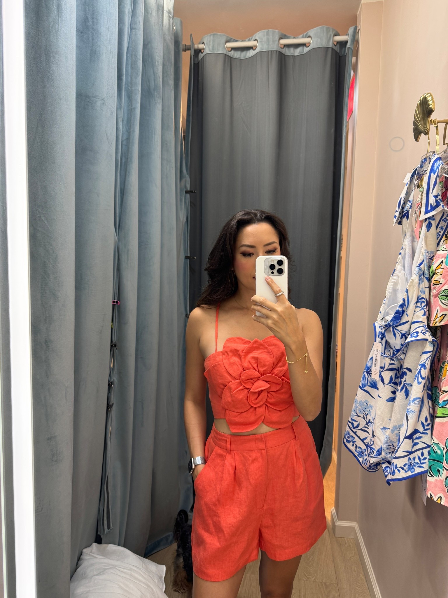 How cute is this set for spring! This color will be available soon 🫶🏼🧡🍑 side XS in both 

#LTKSeasonal #LTKootd