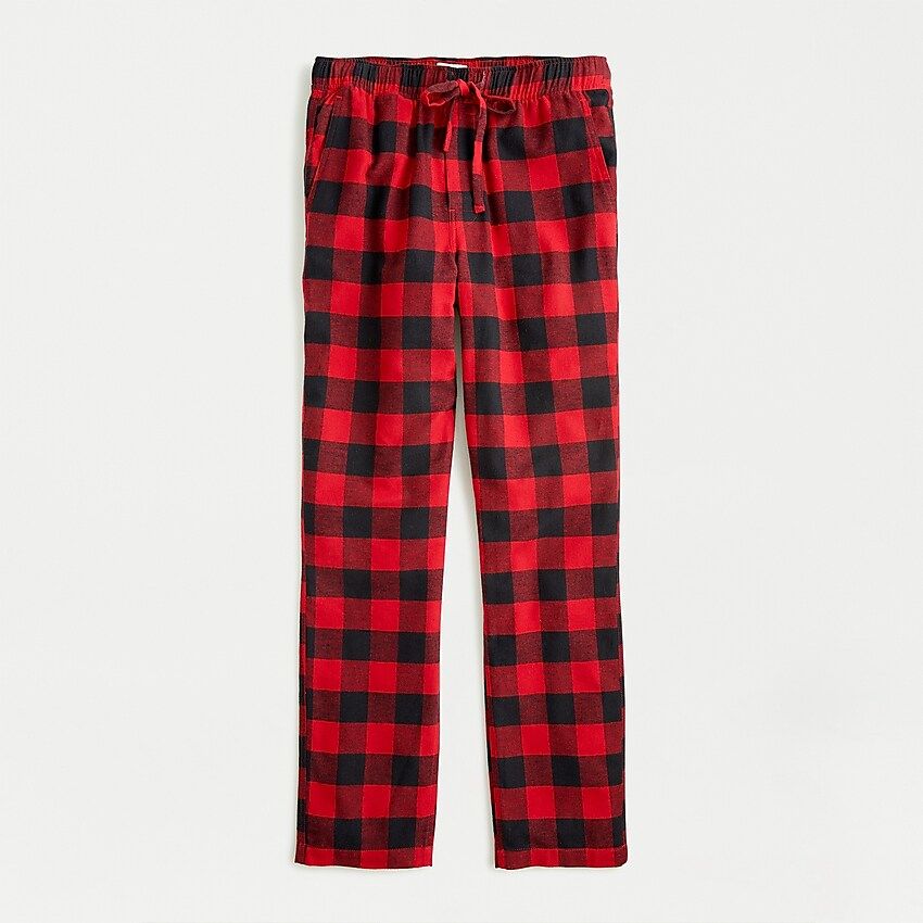 Flannel lounge pant in buffalo check | J.Crew US