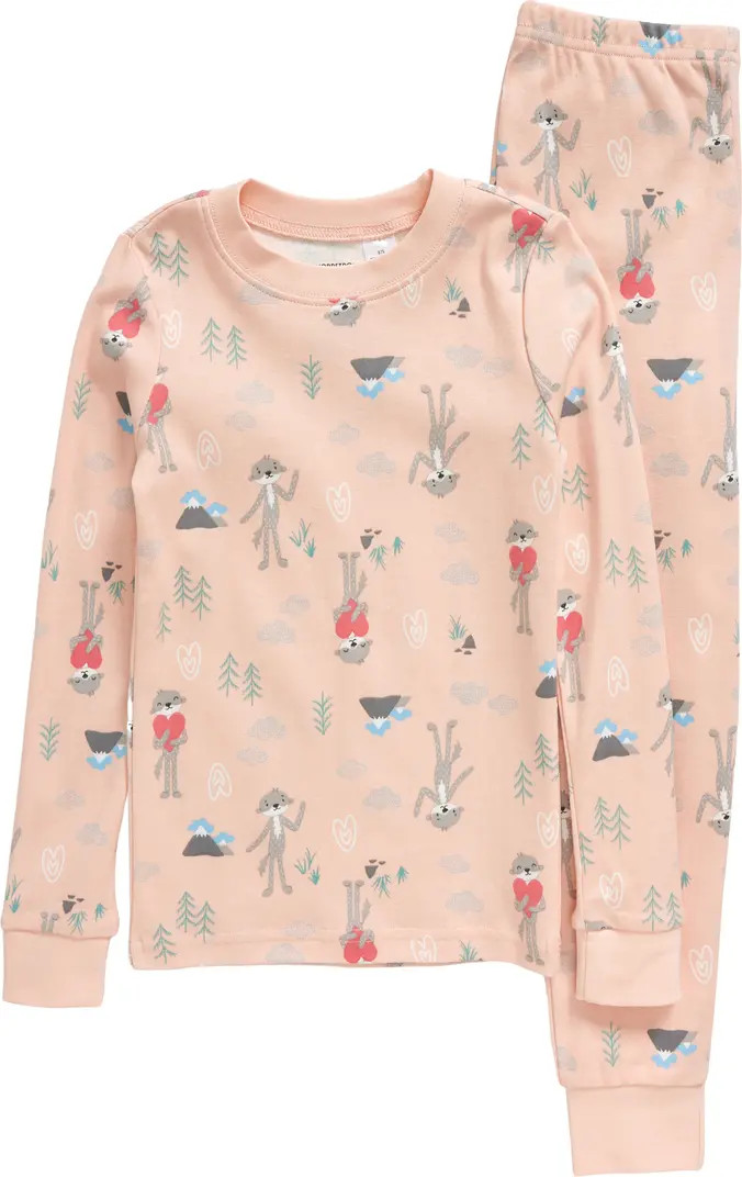 x Slumberkins Kids' Print Fitted Two-Piece Pajamas | Nordstrom