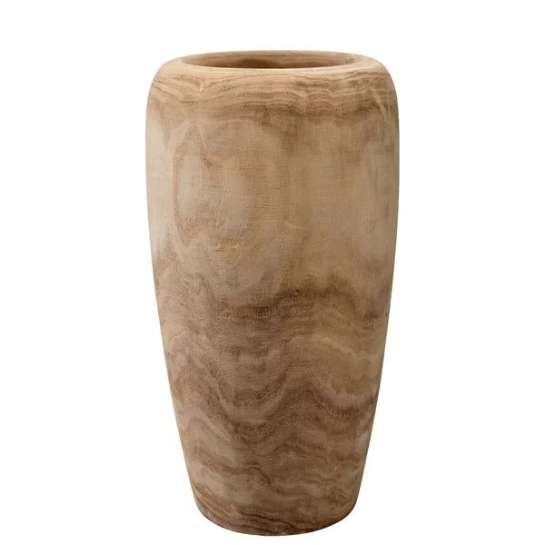 Karah Brown 17'' Wood Table Vase | Wayfair North America