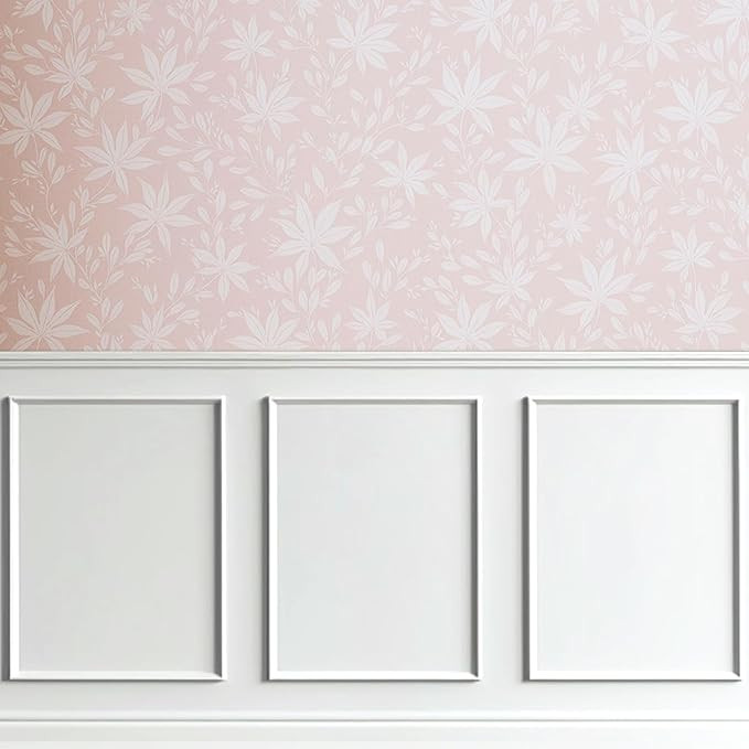 2 Set of 16" x 20" Pre-Cut Accent Wall Molding Trim Kit, Peel and Stick Premade Wainscoting Panel... | Amazon (US)