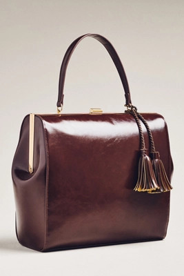 Faux-Leather Square Clutch | Anthropologie (US)