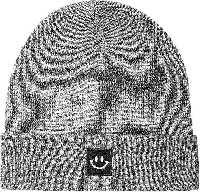 Paladoo Baby Beanie Knit Ski Hat with Cute Smiley Face for Girls Boys 0-8 Years | Amazon (US)