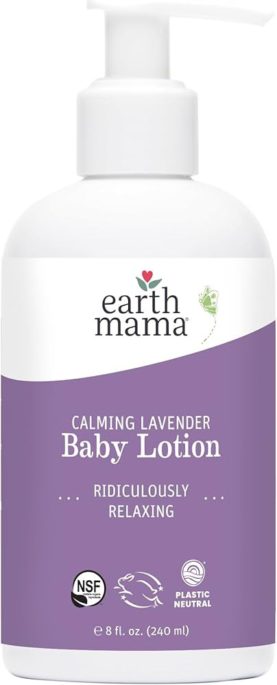 Earth Mama Calming Lavender Baby Lotion for Dry Skin, Calendula Cream for Newborn Skin Care, Orga... | Amazon (US)