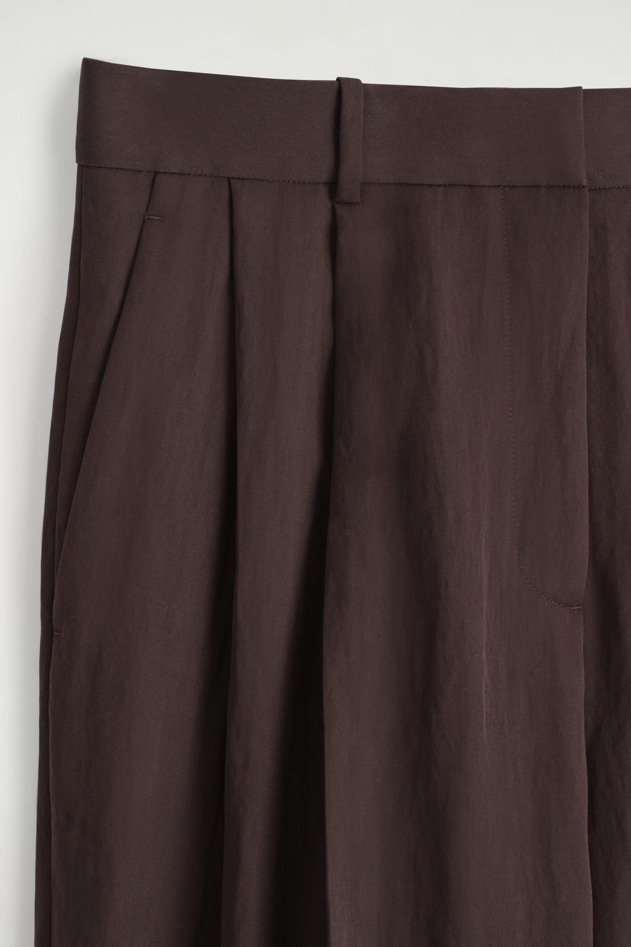 RELAXED FLUID WIDE-LEG PANTS - BURGUNDY | COS | COS (EU)