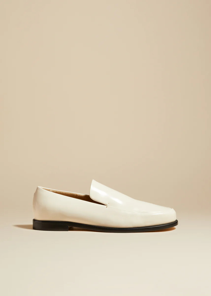 The Alessio Loafer in Off-White Leather | Khaite