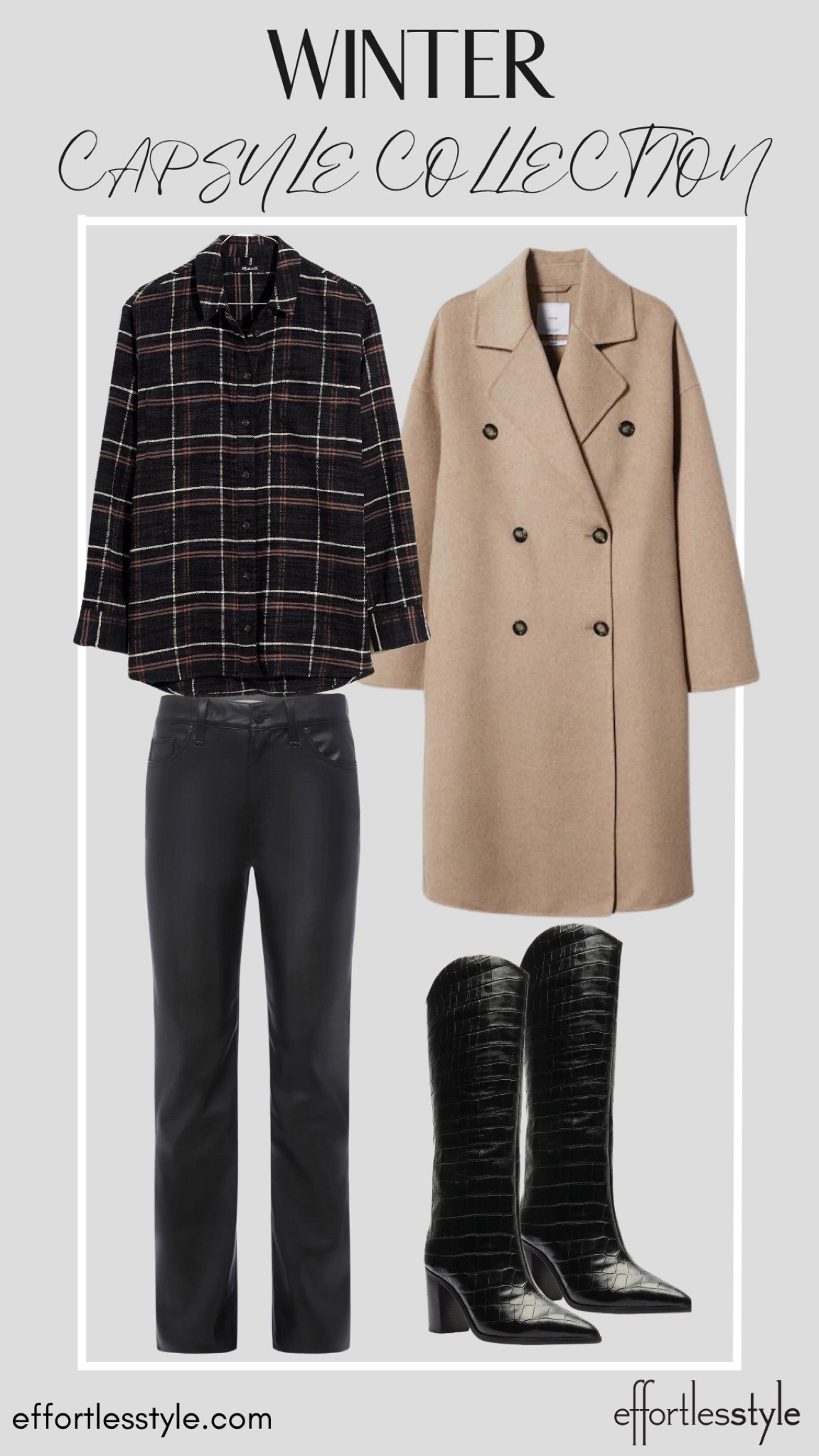 Pair your casual plaid button-up with faux leather jeans for a fun and edgy vibe!

#LTKstyletip #LTKshoecrush #LTKSeasonal