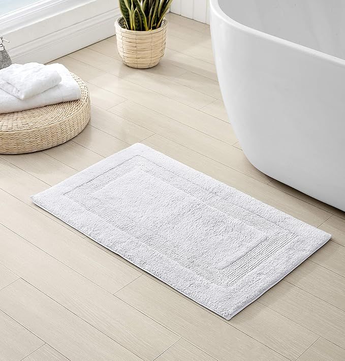 Tommy Bahama - Bathroom Rug, Cotton Bath Mat, Highly Absorbent Bathroom Decor (Long Branch White,... | Amazon (US)