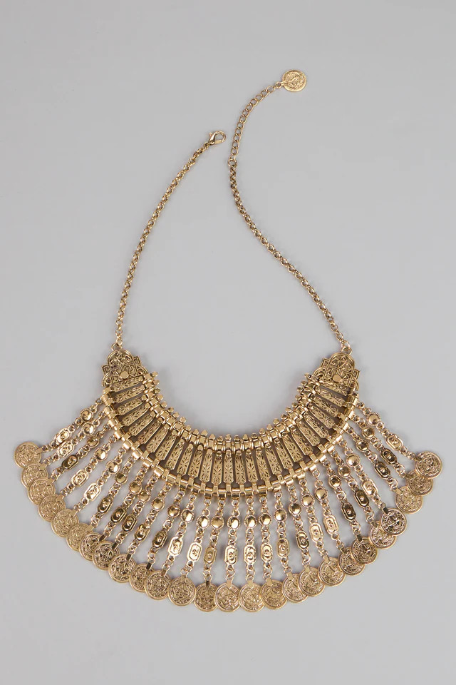 Chic Status Statement Coin Collar Necklace | Windsor Stores