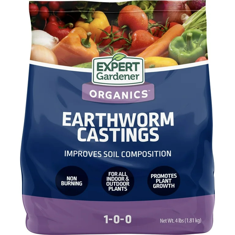 Expert Gardener 4lb Earth Worm Castings | Walmart (US)