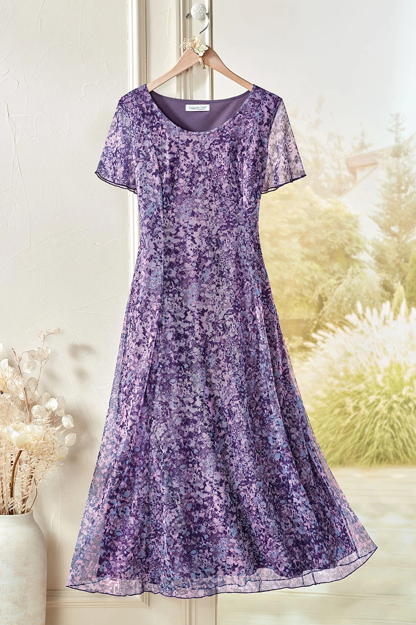 Nature’s Charm Mesh Dress | Coldwater Creek