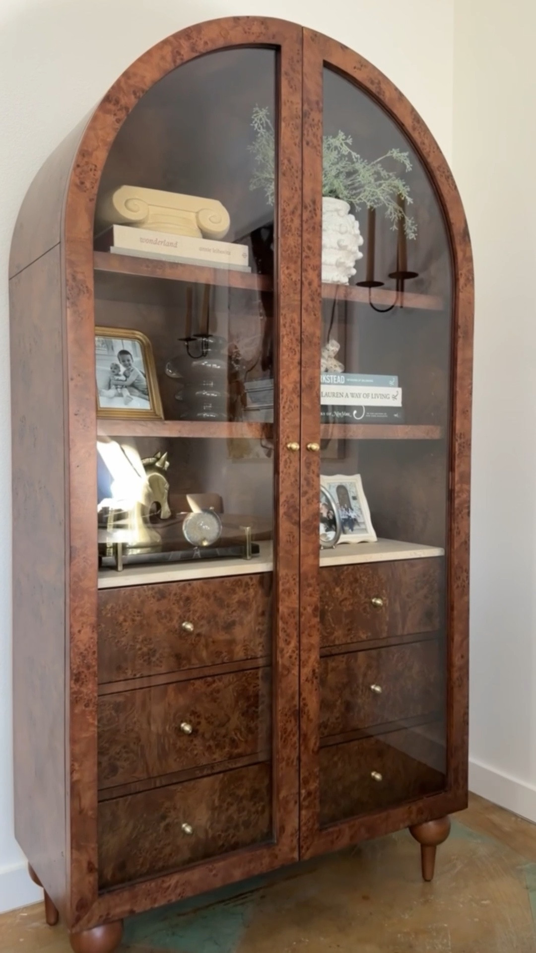 Statement storage! Prettiest burl wood cabinet that will be the star of any room!

#LTKHome