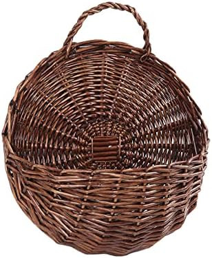 JJSQ Handmade Woven Wicker Hanging Storage Basket, Wall Decorations for Home Garden Wedding, Brow... | Amazon (US)