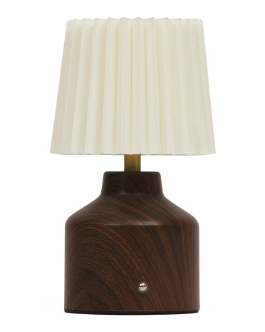 10.5in Rechargeable Mini Fabric Shade Task Lamp | TJ Maxx