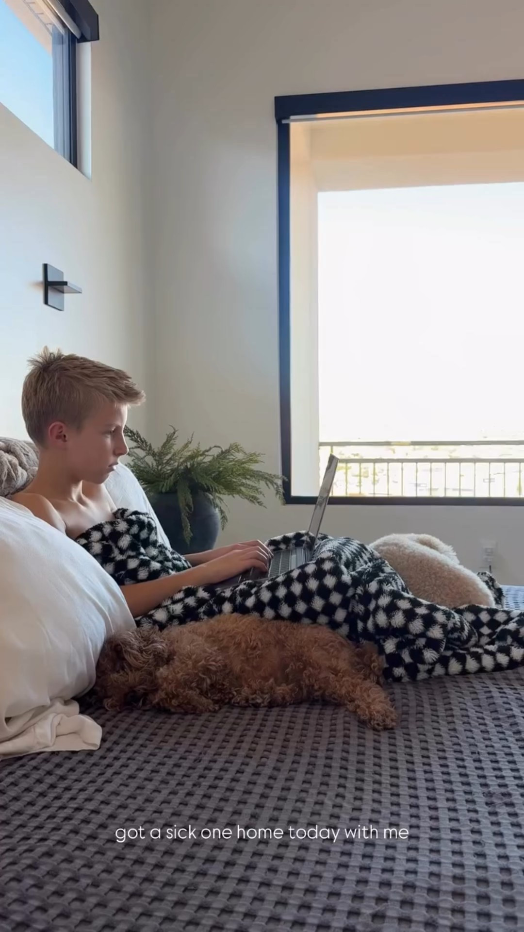 got a sick one home today with me!