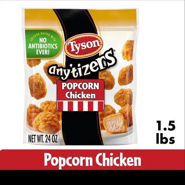 Tyson Any'tizers Popcorn Chicken, 1.5 lb Bag (Frozen) | Walmart (US)