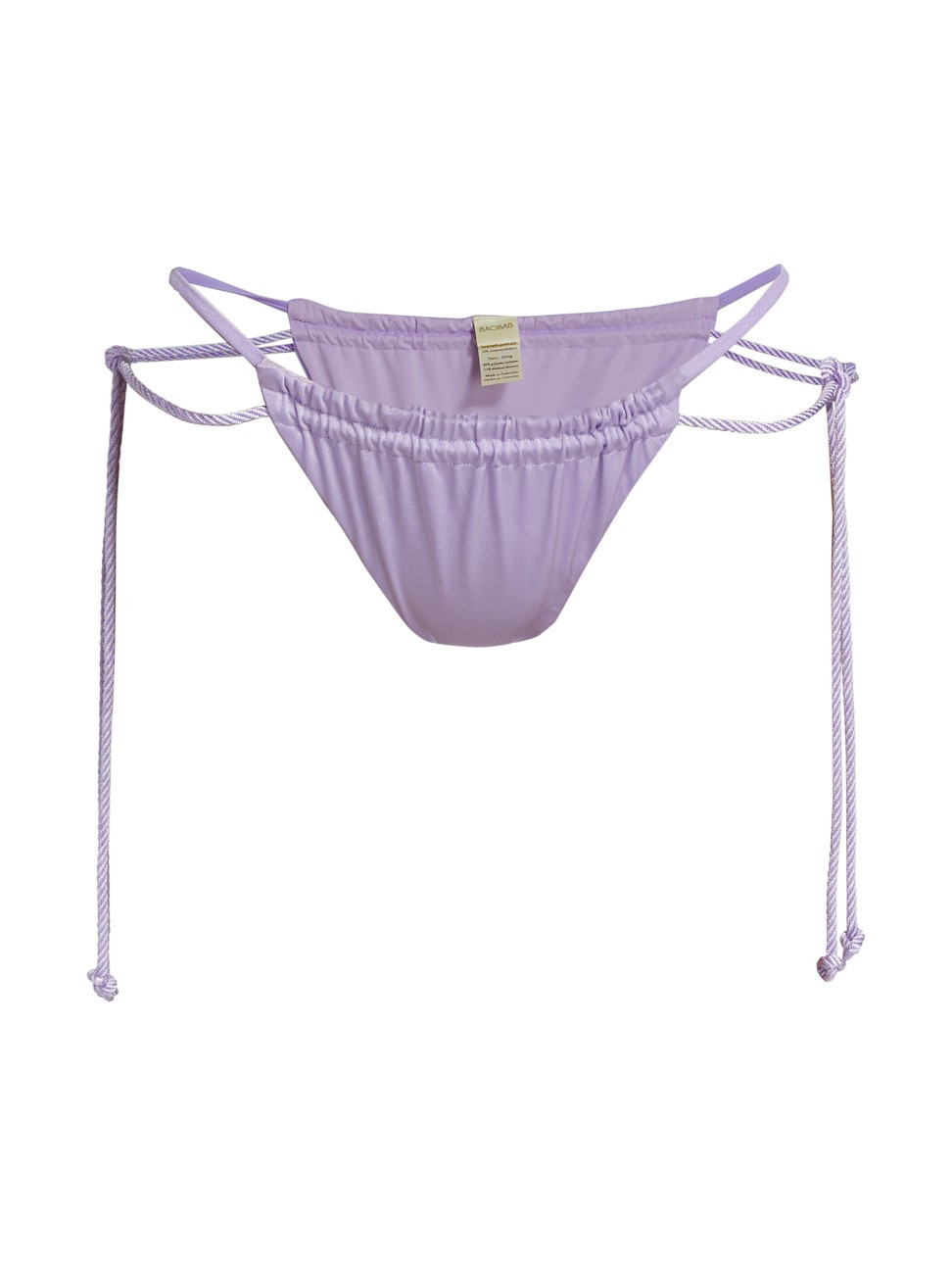Women's Lula Ruched Bikini Bottom - Lavender - Size Small - Lavender - Size Small | Saks Fifth Avenue