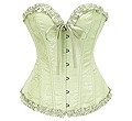 Bustier Corset Top for Women | Overbust Lace Up Waist Cincher Shapewear Lingerie | Amazon (US)