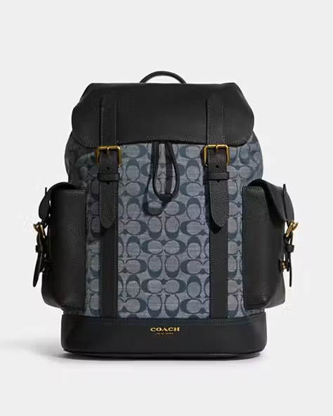 Hudson Backpack In Signature Chambray | Coach Outlet US