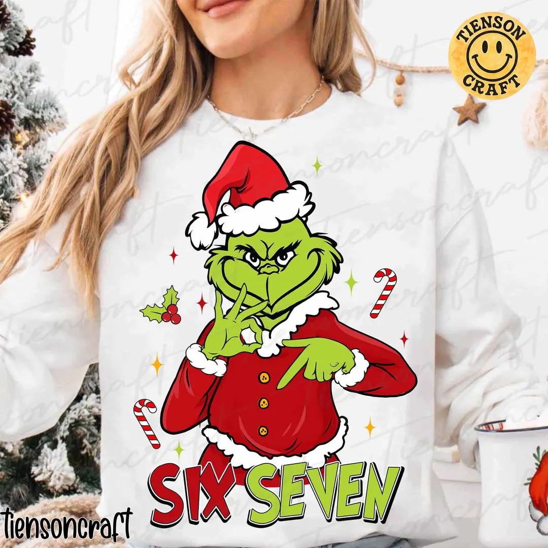 Funny Six Seven Meme Christmas Mean Guy Png, Viral Funny 6 7 Png, Internet Joke Design, Xmas 6 7 ... | Etsy (US)