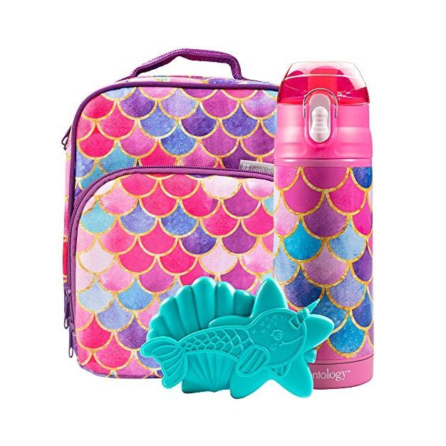 Bentology Lunch Box Set for Kids - Girls Insulated Lunchbox Tote, Water Bottle, and Ice Pack - 3 ... | Target