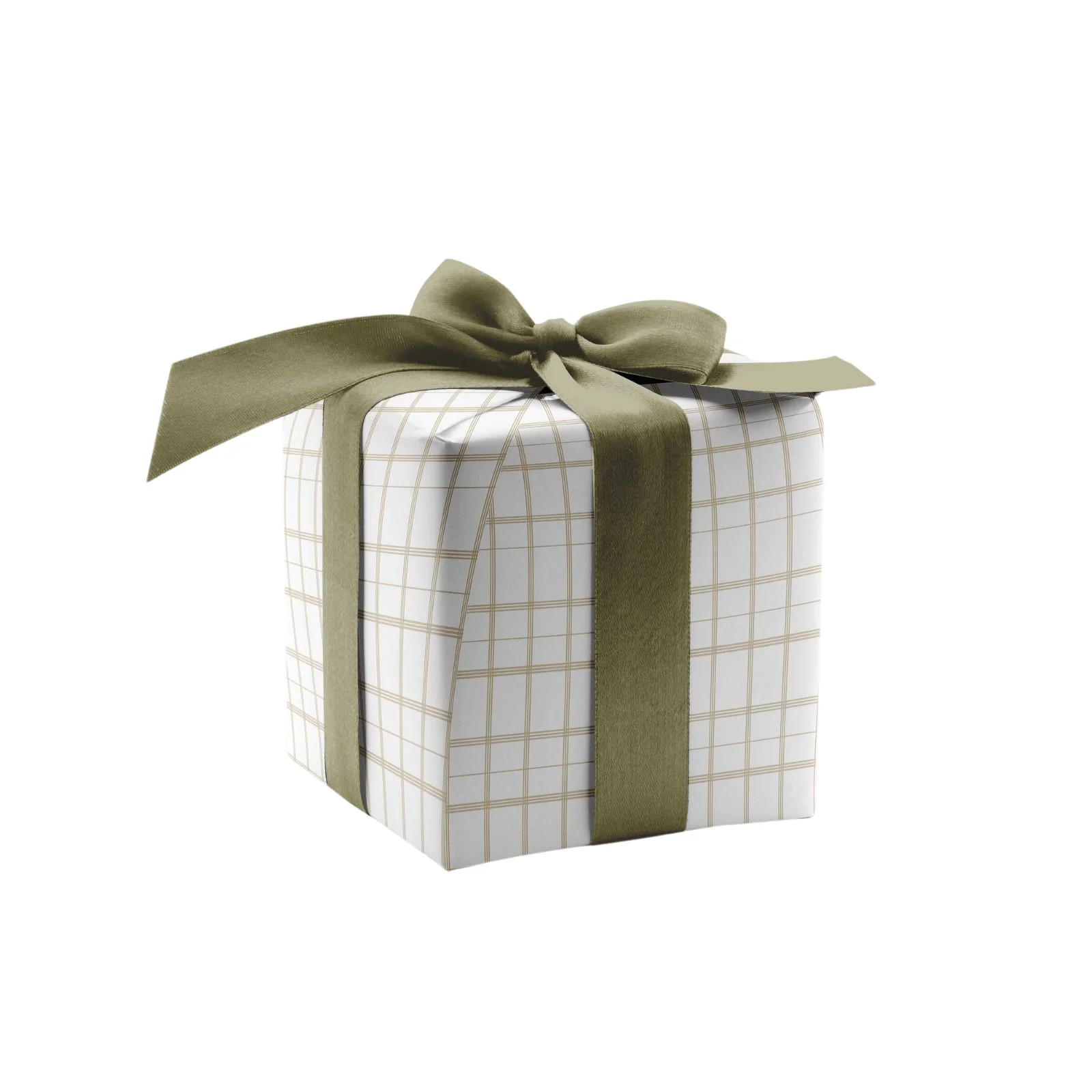 Linden Plaid Wrapping Paper in Natural | Brooke & Lou | Brooke and Lou