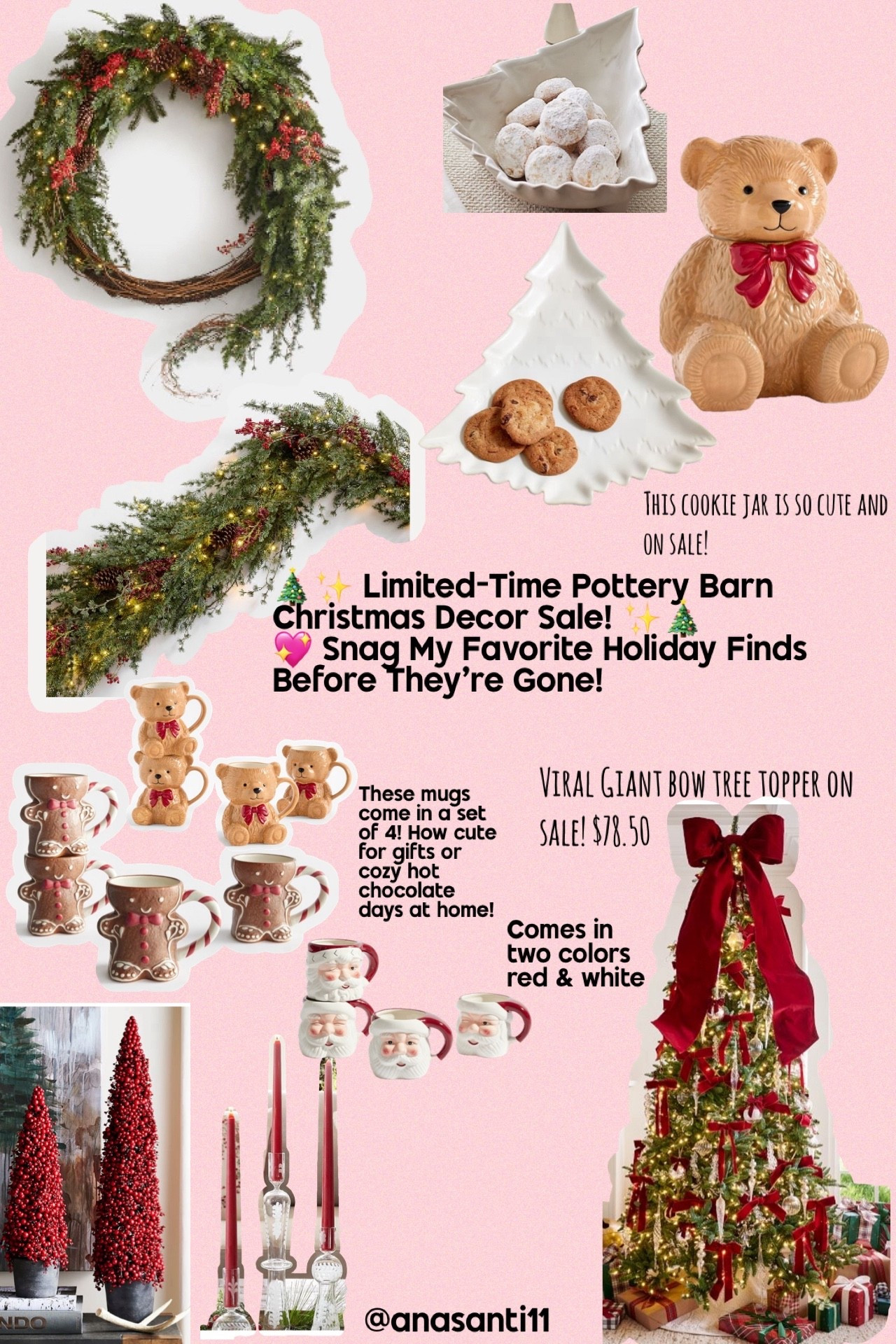 Pottery Barn’s Christmas decor is on limited-time sale, and I’m sharing all my favorite festive picks! From cozy throws to sparkling ornaments, these finds make your home feel extra magical this season. 🕯️🎄


#PotteryBarn #ChristmasDecor #HolidaySale #LimitedTime #HolidayHome #ChristmasVibes #FestiveDecor #ChristmasMagic #HomeForTheHolidays #HolidayFavorites #HolidayShopping #DecorInspo #ChristmasInspo #CozyHome #TrendingDecor #HolidayDeals #ShopMyFavorites #LTKFinds #Christmas2025 #ViralDecor #GiftIdeasForHer #GiftIdeasForHome #ChristmasWishlist #HolidayStyle #DecorGoals #FestiveVibes #HolidayCheer #HomeDecorInspo #LTKStyle #ShopHolidayDecor

#LTKFindsUnder50 #LTKHome #LTKSaleAlert