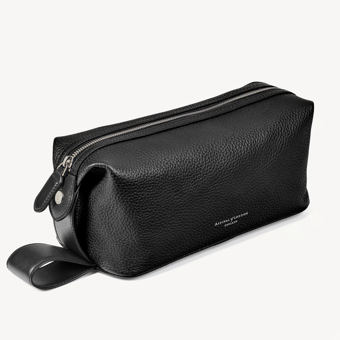Reporter Wash Bag

        
            
            Black Pebble | Aspinal of London